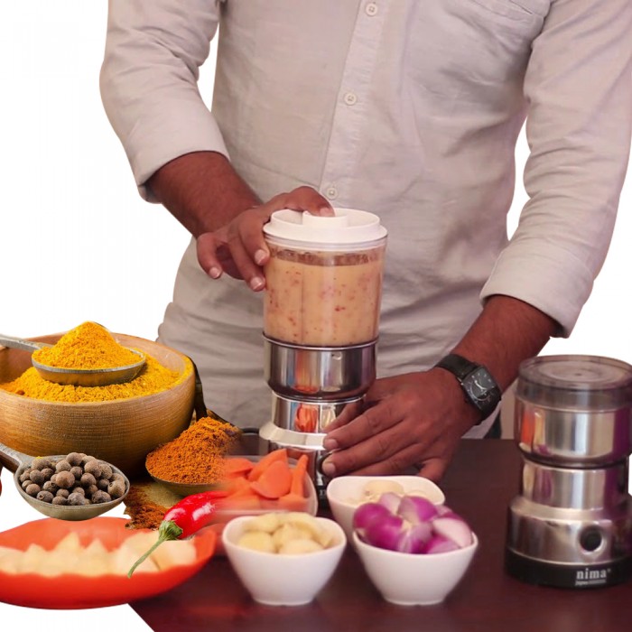 Electric Nima 2 in 1 Blender and Grinder নিমা ২ ইন ১ গ্রাইন্ডার এবং ব্লেন্ডার
