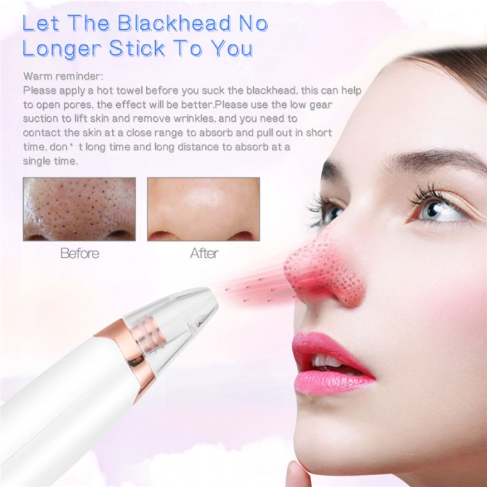 Multifunctional Cleaning Blackhead Remover - Facial Cleaning 5 Tips Blackhead Remover Electric