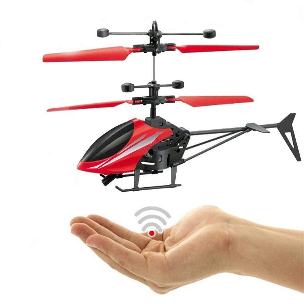 induction aircraft Helicopter Sensor + Remote Rechargeable & Shockproof for kids Children